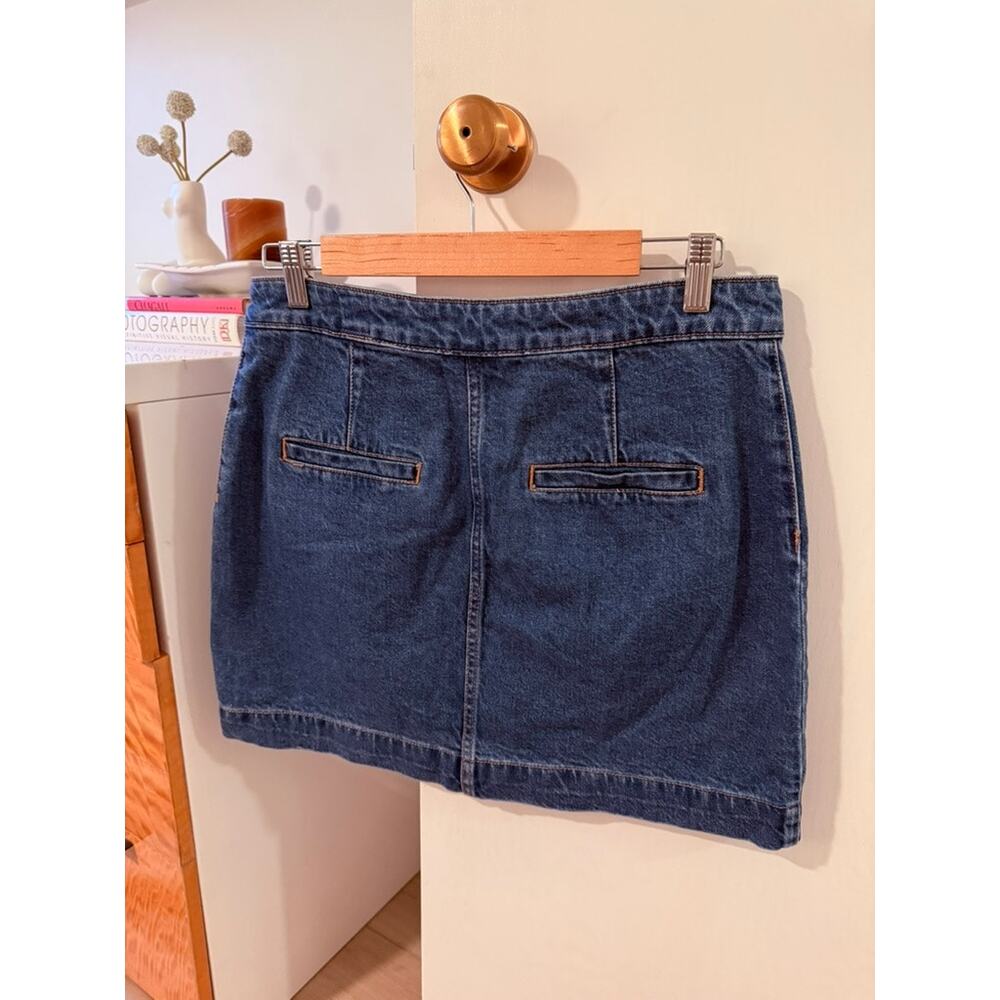 Free People Button Front Denim Mini Skirt ✨ - Picture 4 of 5